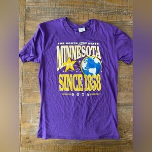 NWT Minnesota Since 1858 Purple Graphic Tee